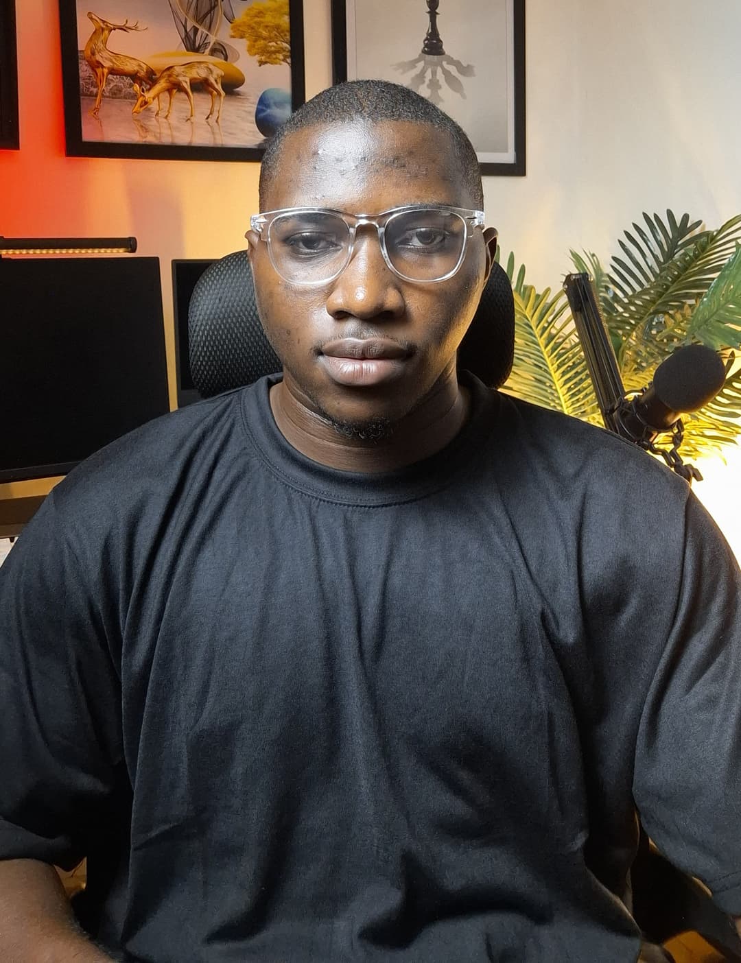 Nurudeen at workspace